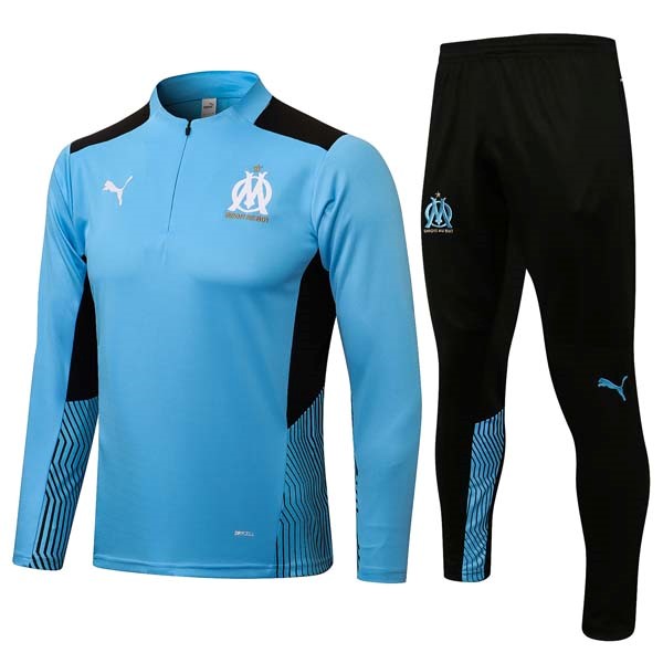 Felpa Allenamento Marseille 2022 Blu Nero